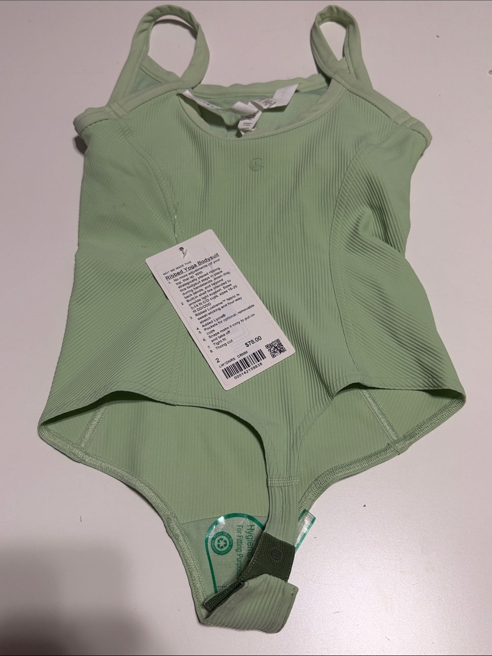 Lululemon Ribbed Green Bodysuit - Picture 4 of 6